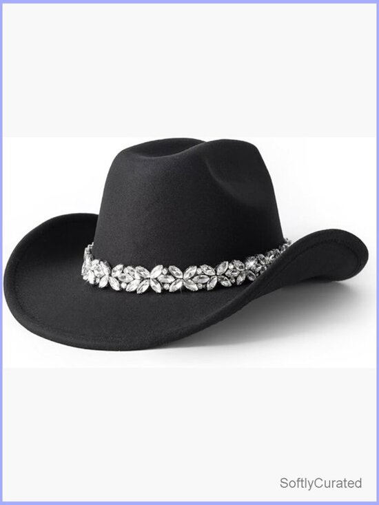 Cowboy Hat Sparkly Rhinestone Cowgirl Hat Bride to Be Bachelorette Party main image 7